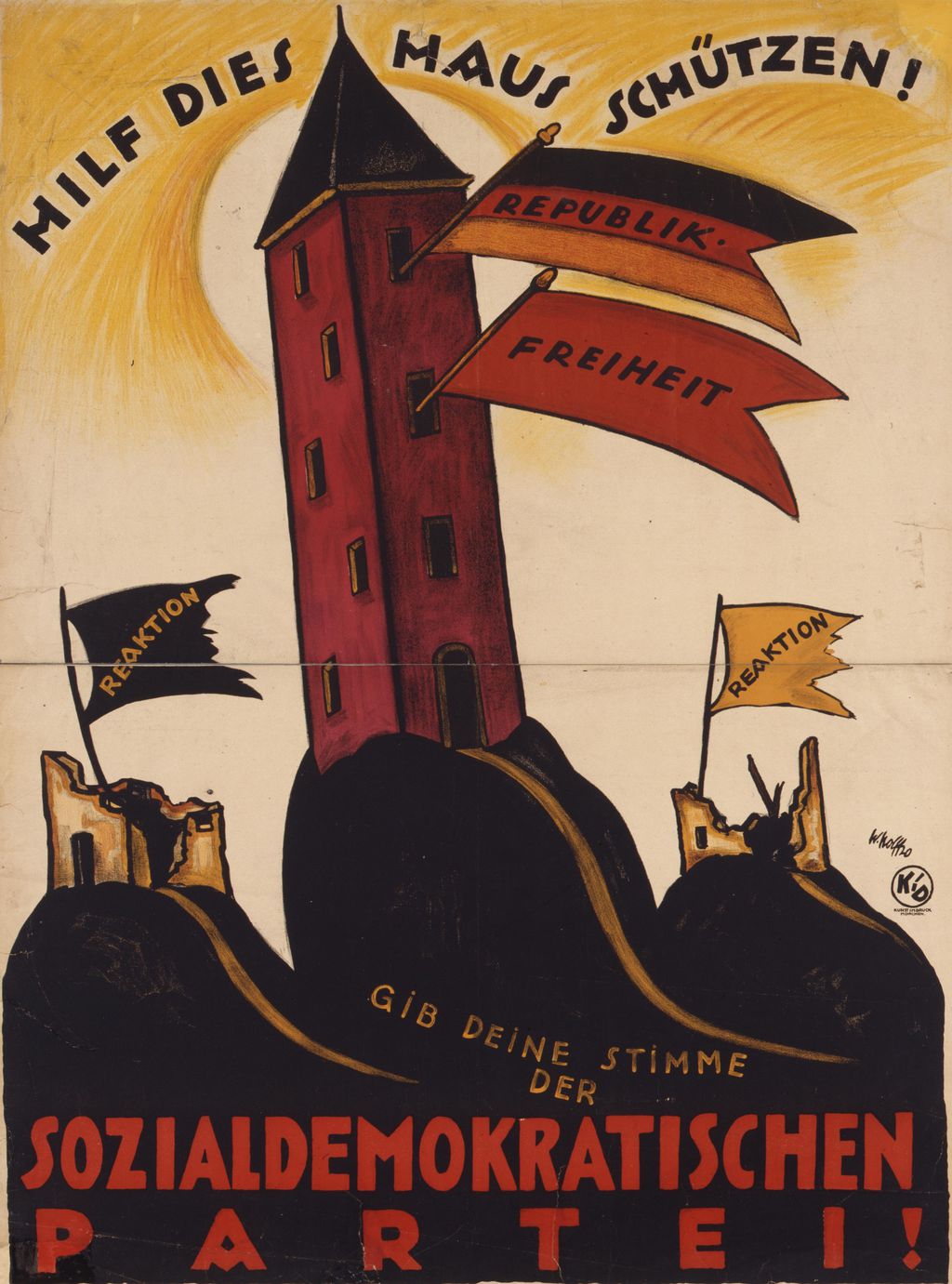 SPD poster, 1920. Source: dhm.de/lemo