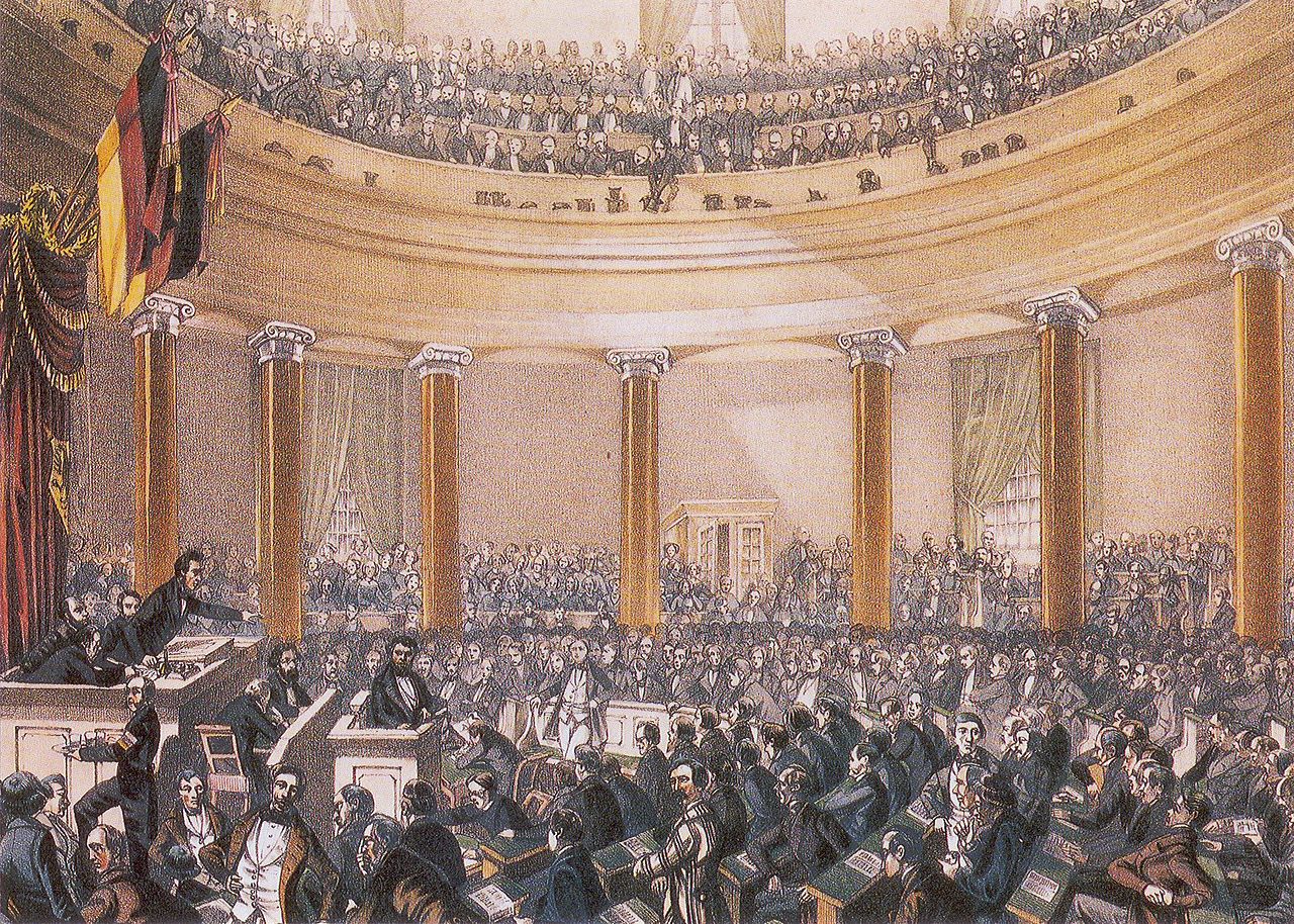 Frankfurt Parliament of 1848. Source: Wikimedia Commons