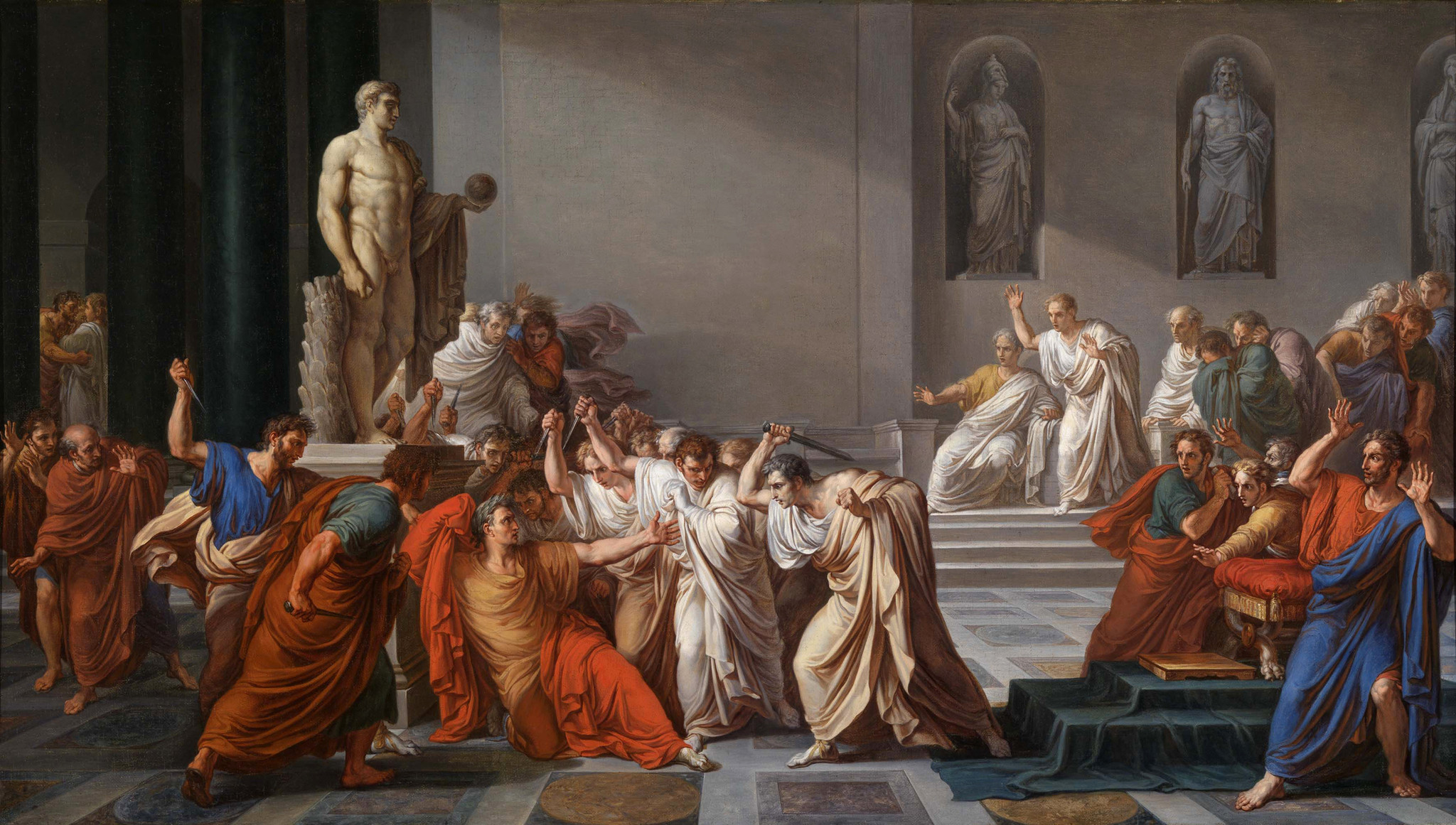 The Death of Caesar, Vincenzo Camuccini, 1806