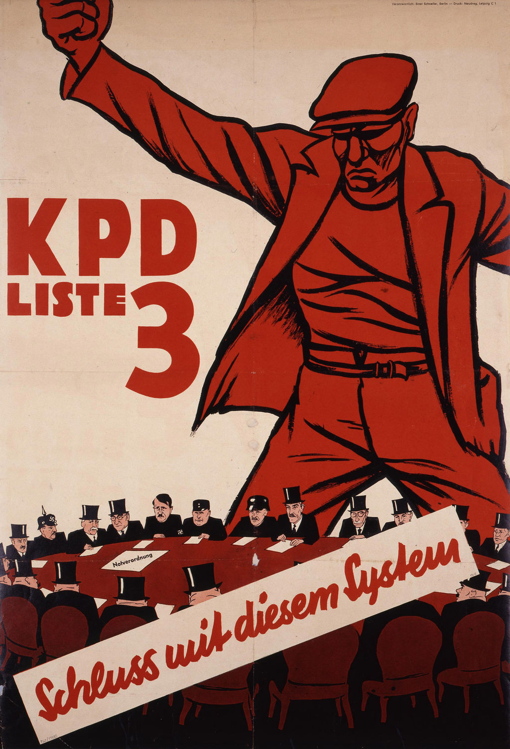 Poster of the Communist Party of Germany, 1932. Source: dhm.de/lemo