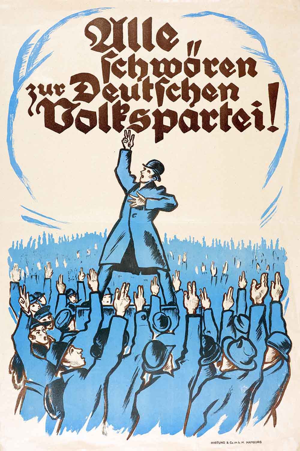 Poster of the DFP, 1919. Source: shmh.de