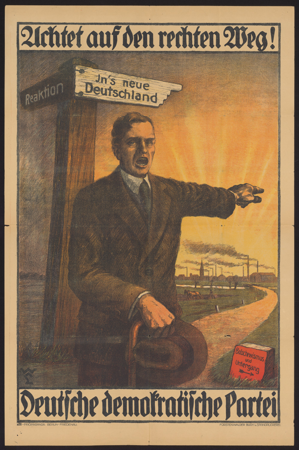 Poster DDP, 1919. Source: leo-bw.de