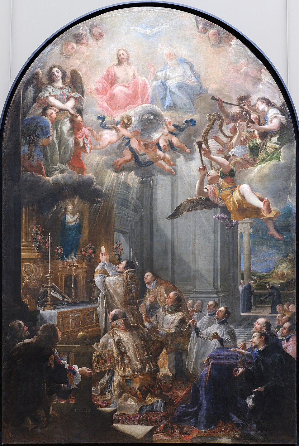 Mass in Honor of the Founding of the Order of Trinitarians. Juan Carreño de Miranda and Francisco Rizi, 1666