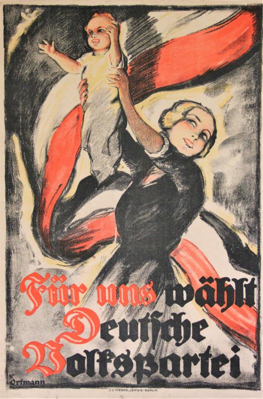 Poster of the DFP, 1919. Source: bawue.museum-digital.de