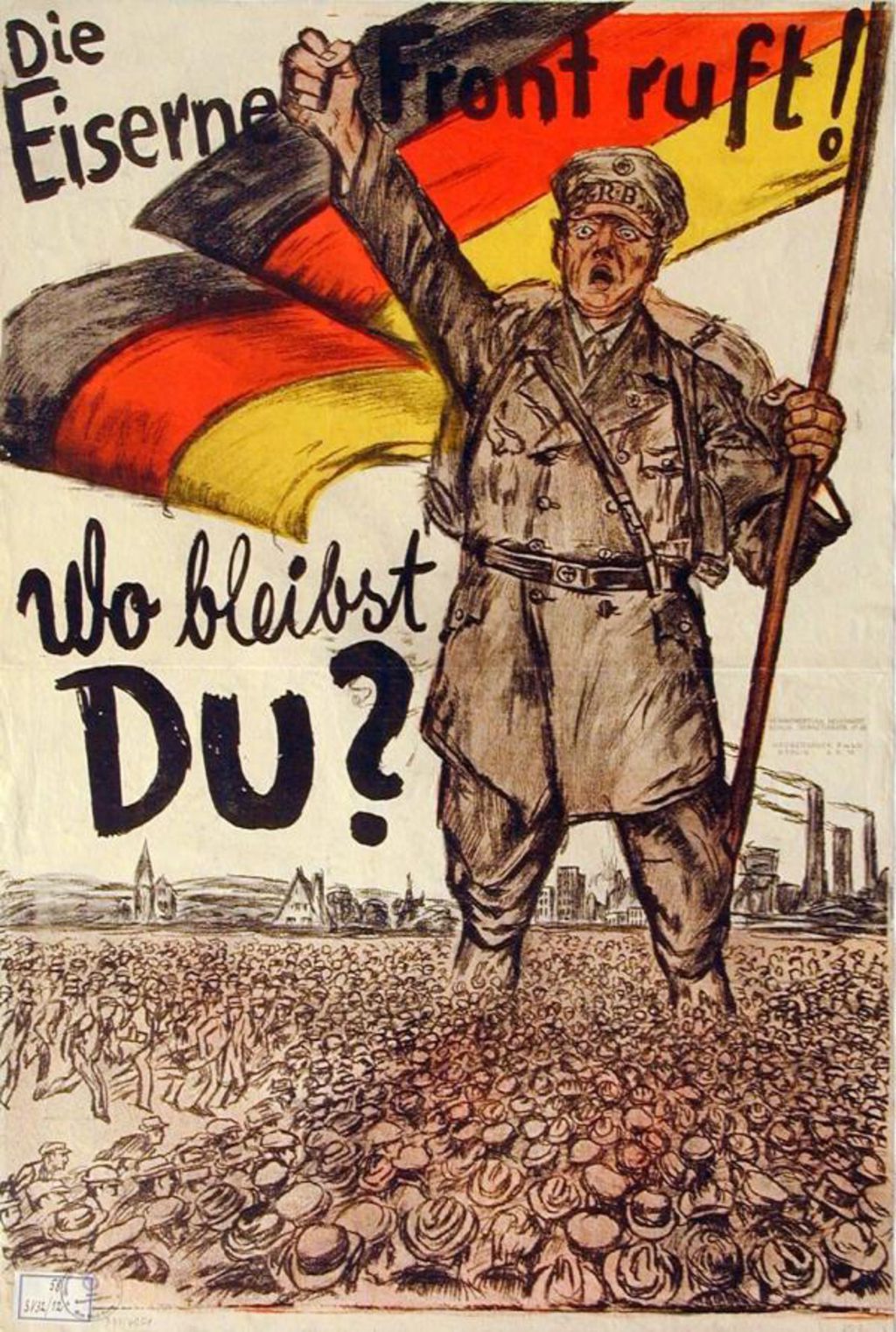 Poster of the "Iron Front", 1931/32. Source: dhm.de/lemo