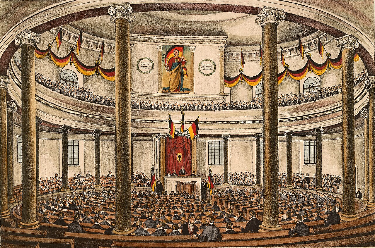 Frankfurt Parliament of 1848. Source: Wikimedia Commons